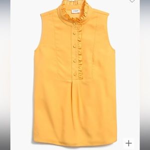 NWT J.Crew Ruffle Trim Sleeveless Top
